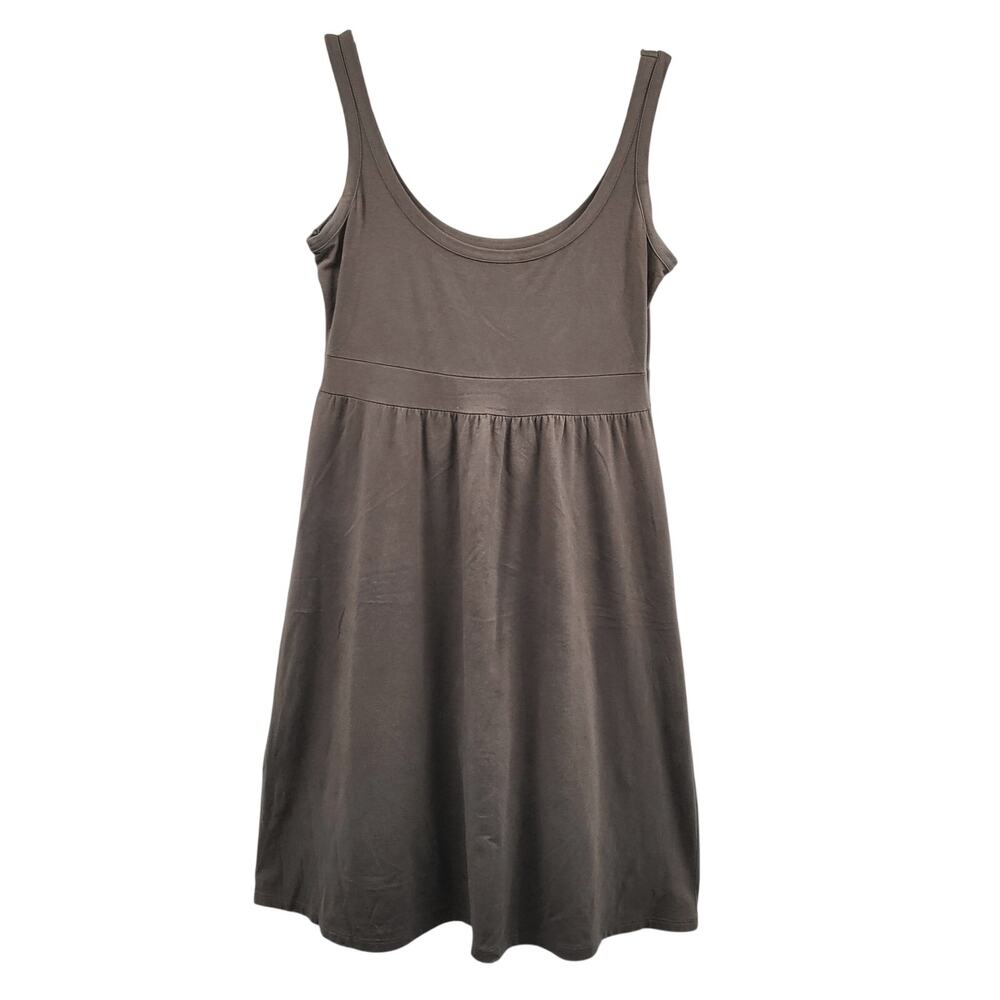 Green Cotton Company Olive Green Casual Midi Sundress Women's Size S Sustainable